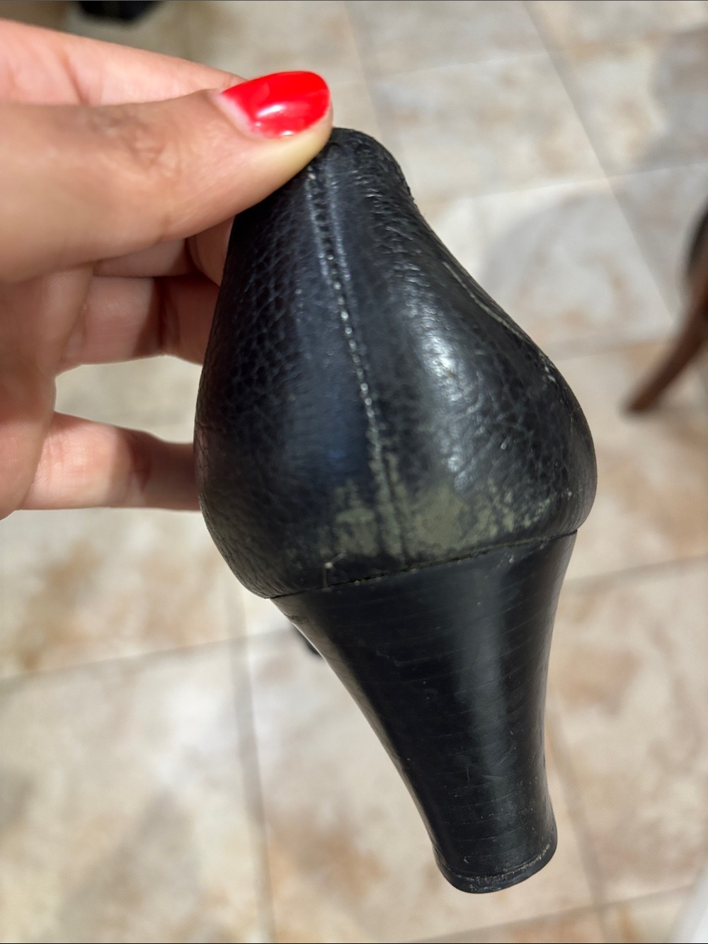 Tory Burch vintage Black Wedges with Gold Accent - Picture 7 of 7